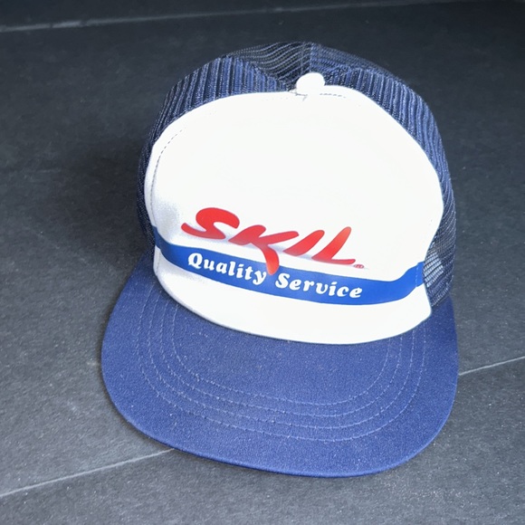 Snap Other - VINTAGE SKIL Trucker Hat Snap Back Mesh Summer Collectible Cap
